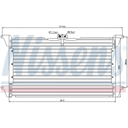 Condenseur, climatisation Condenseur de climatisation 760x455x25 SCANIA 4 05.95-04.08 NISSENS NIS 94539