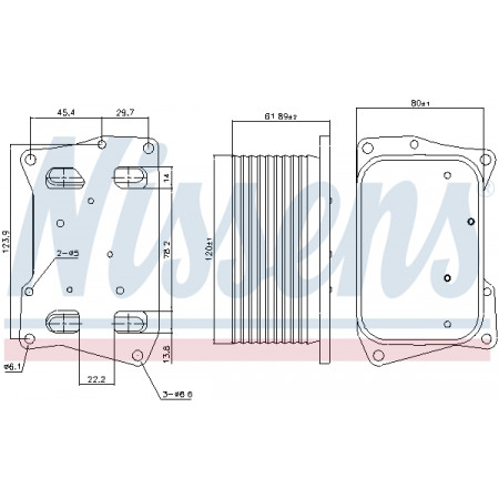 Radiateur d'huile, huile moteur Radiateur d'huile MERCEDES CLS C218 E A207 E C207 E T-MODEL S212 E W212 GL X166 GLE C292 GLE W166 GLS X166 M W166 S A217 S C216 S C217 4.7 02.11-10.19 NISSENS NIS 91274