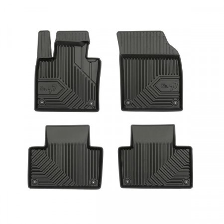 Set dienbladmatten nr. 77 voor/achter tpe set kleur zwart VOLVO XC90 II 09.14- FROGUM FRG77407831