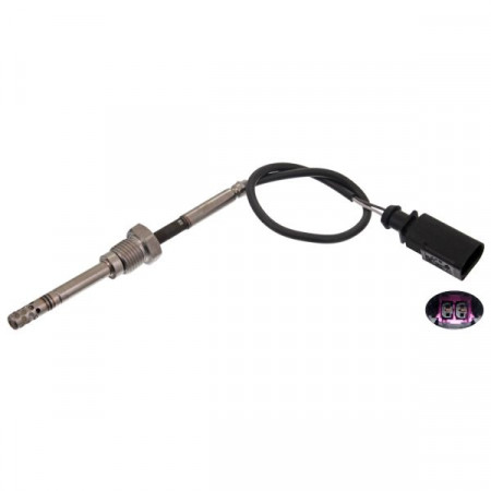 Sensor, exhaust gas temperature Exhaust temperature sensor after DPF/before DPF AUDI A4 ALLROAD B8 A4 B8 A5 Q5 SEAT EXEO EXEO ST 2.0D 11.07-05.17 FEBI FE49279