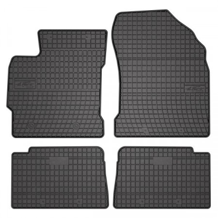 Serie tappetini in gomma set 4 pezzi BASIC anteriori/posteriori colore nero TOYOTA AURIS 10.12-12.18 Liftback FROGUM MMT A040 0807
