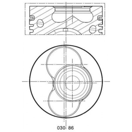 Zuiger 8001 +050 AUDI A3 A4 B6 A6 C5 FORD GALAXY I SEAT ALHAMBRA CORDOBA IBIZA III LEON TOLEDO II SKODA FABIA I OCTAVIA I SUPERB I VW BORA BORA I 1.9D 02.00-03.10 MAHLE 030 86 02