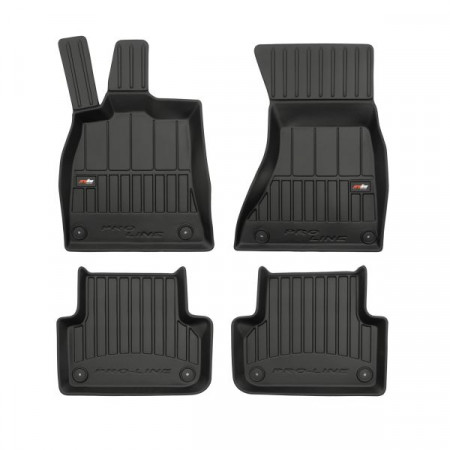 Gummi-Fußmatten-Set Fußmatten TPE 4-tlg. Kanäle ProLine 3D vorne/hinten Satz Farbe Schwarz AUDI A5 06.07-01.17 Liftback FROGUM FRG 3D408166