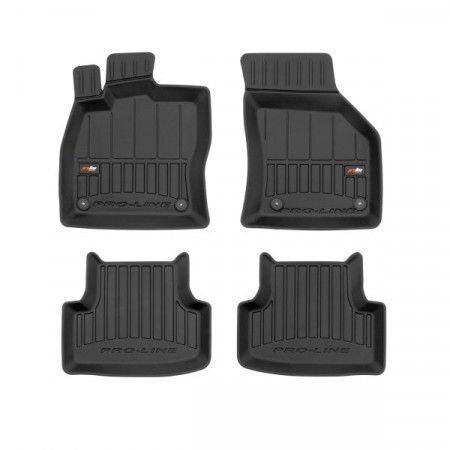 Set tappetini in gomma Tappetini TPE 4 pz condotti proLine 3D set anteriore/posteriore colore nero SEAT LEON LEON SC LEON ST LEON ST/KOMBI VW GOLF ALLTRACK VII GOLF SPORTSVAN VII GOLF VII T-ROC FROGUM FRG 3D407060