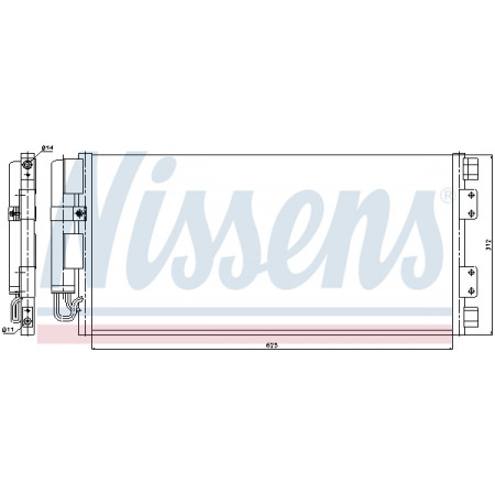 Condensor, airconditioning Nissens condensor Land Rover Freelander 01 - NISSENS NIS 94781