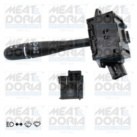 Stuurkolomschakelaar Gecombineerde schakelaar onder stuurverlichting ruitenwissers CHRYSLER VOYAGER IV DODGE CARAVAN 02.00-12.08 MEAT & DORIA MD231049