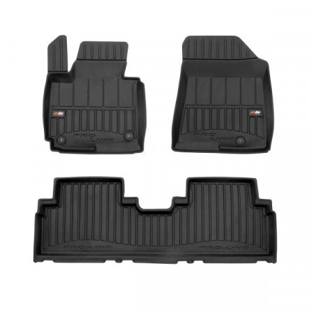 Gummi-Fußmatten-Set Fußmatten TPE-Kanäle ProLine 3D-Set Farbe Schwarz KIA CARENS IV 03.13- FROGUM FRG 3D426399
