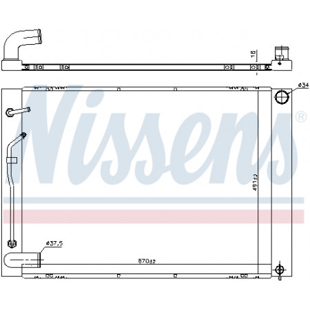 Kühler, Motorkühlung Motorkühler Automatisch USA TOYOTA SIENNA 3.3/3.5 NISSENS NIS 606837