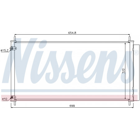 Condensator, climatizare Nissens radiator Klim. cu uscator Toyota Auris-&#039;07 Toate modelele cu AC manual NISSENS NIS 940036