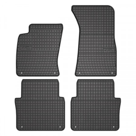 Satz Fußmatten Gummi 4-teilig BASIC vorne/hinten Satz Farbe Schwarz AUDI A8 D3 10.02-07.10 Limousine FROGUM MMT A040 547761