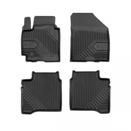 Set covorase cauciuc Floor mats TPE 4 pcs ducts No. 77 front/rear set colour neagra SUZUKI BALENO 02.16- FROGUM FRG77408272