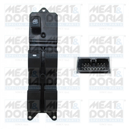 Comutator,macara geam Comutator macara geam Fata Stanga MITSUBISHI L200 / TRITON PAJERO III 2.5D/3.2D/3.5 04.00-12.15 MEAT &amp; DORIA MD26452