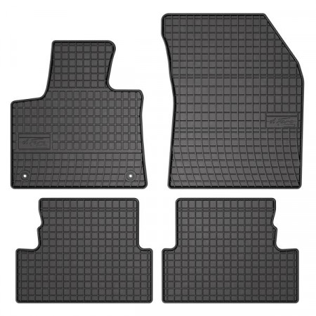 Serie tappetini in gomma set 4 pezzi BASIC anteriori/posteriori colore nero PEUGEOT 3008 05.16- SUV FROGUM MMT A040 547631