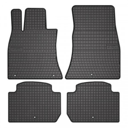 Satz Fußmatten Gummi 4-teilig BASIC vorne/hinten Satz Farbe schwarz KIA STINGER 06.17- Liftback FROGUM MMT A040 401839