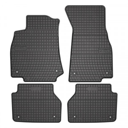 Conjunto de tapetes de borracha 4 peças conjunto dianteiro/traseiro BASIC cor preto AUDI A7 10.17- FROGUM MMT A040 410435
