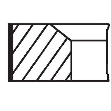 Conjunto de anéis de pistão anéis de 9148 mm 236 236 236 4747 CATERPILLAR V VC CLARK C CY CONVEYANCER SS EICHER 3000 GEHL 5000 GROVE 20 HYSTER 100 40 60 70 80 H 3-53/4.203/AD4.203 MAHLE 043 20 V0
