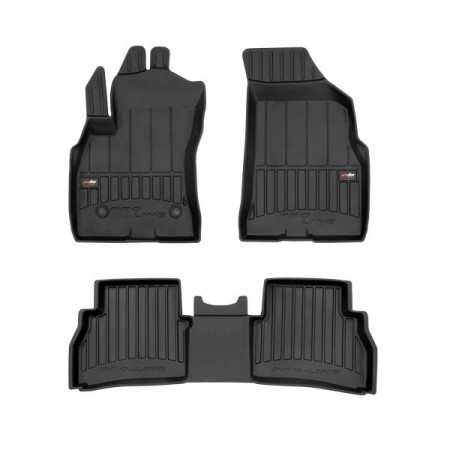 Set covorase cauciuc Floor mats TPE 3 pcs ducts proLine 3D set colour neagra FIAT DOBLO CARGO 02.10- Station wagon / Van FROGUM FRG 3D409439
