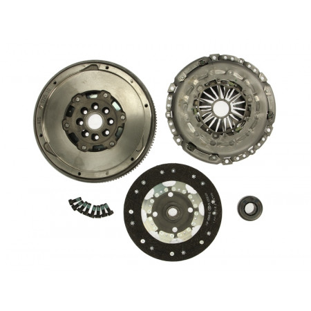 Clutch set Clutch set with bearing and flywheel with double mass CITROEN C4 C4 I C5 II C8 PEUGEOT 307 407 607 807 2.0D 10.03- LUK 600 0140 00