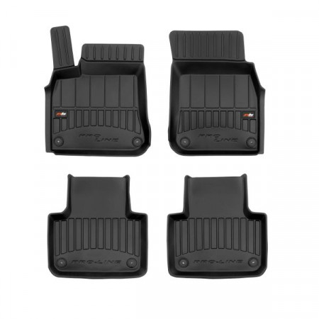 Juego alfombrillas de goma Alfombrillas TPE 4 uds. Conductos proLine 3D juego delantero/trasero color negro VW TOUAREG 11.17- SUV FROGUM FRG 3D408265