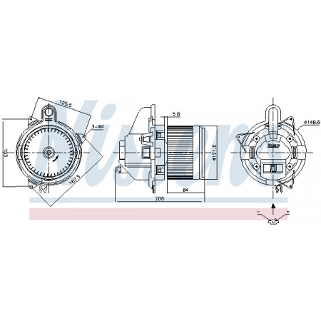 Ventilator, passagiersruimte Luchtblazer DACIA DOKKER DOKKER EXPRESS/MINIVAN LODGY 1.2-1.6LPG 03.12- NISSENS NIS 87501