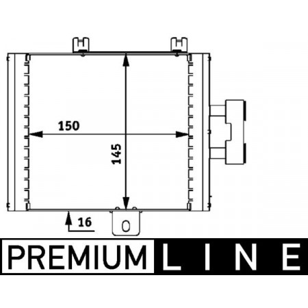 Radiateur d'huile, huile moteur Radiateur d'huile MERCEDES S C215 S W220 SL R230 2.8-6.3 10.98-01.12 MAHLE CLC 47 000P