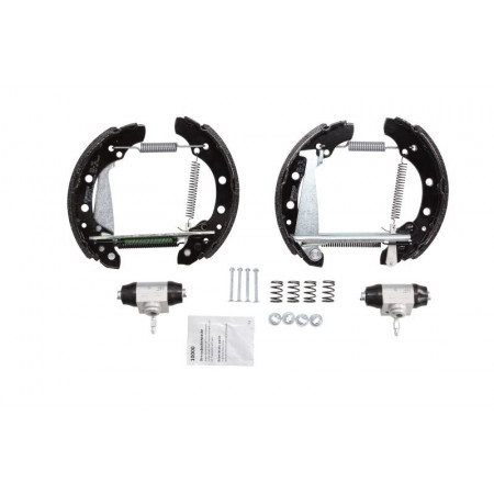 Satz Bremsbacken Bremstrommelsatz, Zylinderfederbacken SEAT IBIZA III IBIZA IV IBIZA IV SC IBIZA IV ST SKODA FABIA II VW LOAD UP POLO POLO V UP! 1.0-Elektro 02.02- BOSCH 0 204 114 690