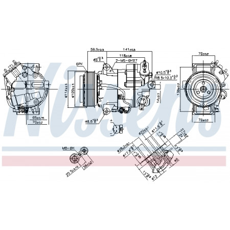 Compresseur, climatisation Compresseur de climatisation OPEL ASTRA J ASTRA J GTC CASCADA ZAFIRA C 2.0D 09.09- NISSENS NIS 890267