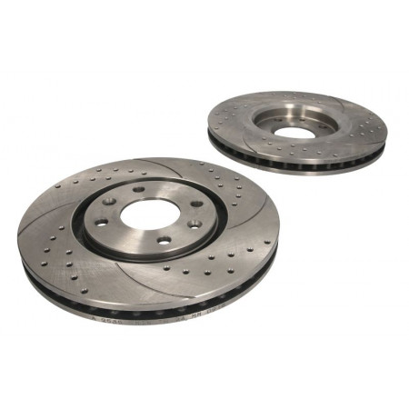 Hoogefficiënte remschijf Gesneden geboord voor L/R buitendiameter 283 mm dikte 26 mm 2 stuks PEUGEOT 406 1.9D/2.0 11.95-10.04 SPEEDMAX 5201-01-0764PTUOTUV