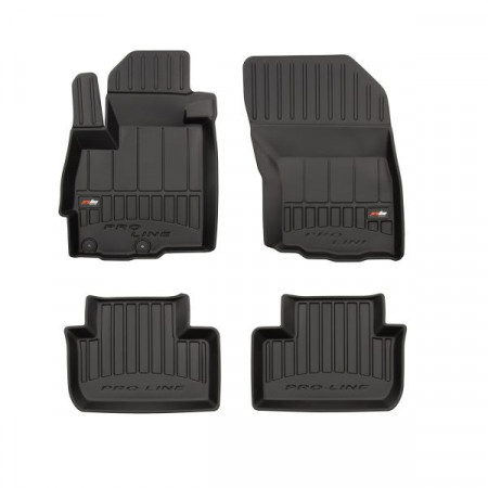 Floor mats set TPE 4 pcs ducts proLine 3D front/rear set color black CITROEN C4 AIRCROSS MITSUBISHI ASX PEUGEOT 4008 02.10- SUV FROGUM FRG 3D407503