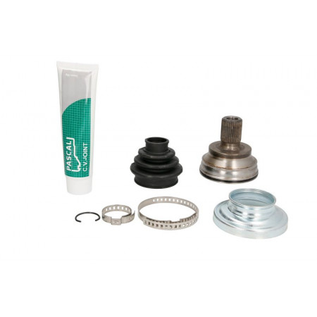 Set articolazione, giunto omocinetico esterno S/D 33z/36z/596mm posteriore AUDI Q3 SEAT ALTEA XL SKODA OCTAVIA II VW GOLF V GOLF VI GOLF VII PASSAT B6 TIGUAN 1.0-Electric 10.03- AKUSAN G1W053AKN