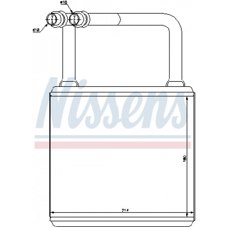 Warmtewisselaar, verwarming passagiersruimte onafhankelijke verwarming Mercedes E-Klasse voor 211 02 - E 55 AMG Benz ML. M / Aut. Airco + / - P / A NISSENS NIS 72029