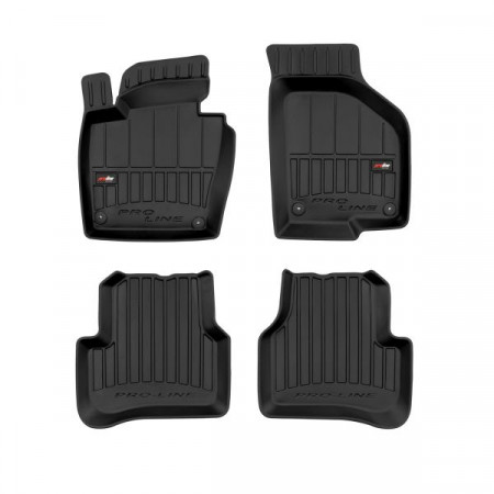 Rubberen vloermattenset Vloermatten TPE 4 stuks kanalen proLine 3D voor/achter set kleur zwart VW CC B7 PASSAT ALLTRACK B7 PASSAT B6 PASSAT B7 03.05- Coupé / Saloon / Stationwagon FROGUM FRG 3D407077