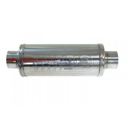 Silenziatore sportivo Terminale di scarico silenziatore in acciaio inox diametro raccordo: 76mm TURBOWORKS TW-TL-160