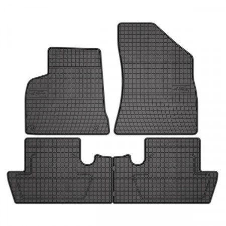 Serie tappetini in gomma set 4 pezzi BASIC anteriori/posteriori colore nero PEUGEOT 5008 06.09-03.17 Van FROGUM MMT A040 0641