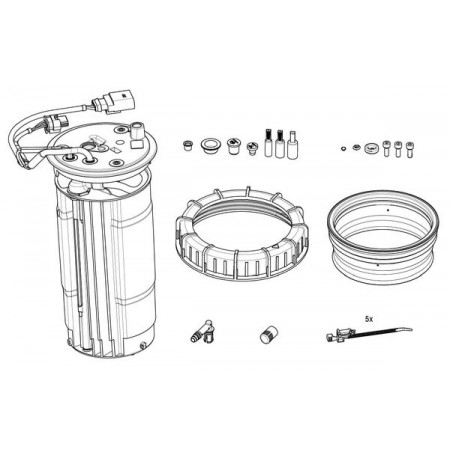 Aquecimento, unidade de tanque (injeção de aditivo) Elemento do módulo de dosagem DeNOx BOSCH F 01C 600 240
