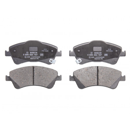 Front brake pad set TOYOTA AURIS AVENSIS VERSO 1.6-2.2D 10.06-10.18 BOSCH 0 986 494 187