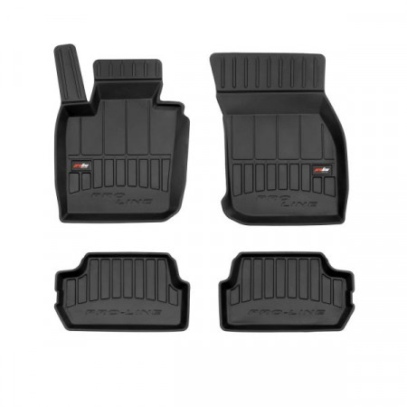 Set covorase cauciuc Floor mats TPE 4 pcs ducts proLine 3D front/rear set colour neagra MINI F56 12.13- Hatchback FROGUM FRG 3D408661