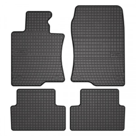 Set covorase cauciuc Floor mats Rubber 4 pcs BASIC front/rear set colour neagra HONDA ACCORD VIII 06.08-06.15 Saloon FROGUM MMT A040 0835