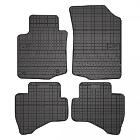 Fußmattensatz Gummi 4-teilig BASIC vorne/hinten Satz Farbe schwarz CITROEN C1 PEUGEOT 107 TOYOTA AYGO 06.05-09.14 Liftback FROGUM MMT A040 0639