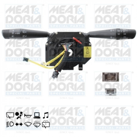 Comutator coloana directie Steering wheel switch ABARTH GRANDE PUNTO PUNTO FIAT GRANDE PUNTO PUNTO PUNTO EVO 1.2-1.9D 06.05- MEAT &amp; DORIA MD23001E