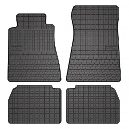 Satz Fußmatten Gummi 4-teilig BASIC vorne/hinten Satz Farbe schwarz MERCEDES 190 W201 10.82-08.93 Limousine FROGUM MMT A040 547389