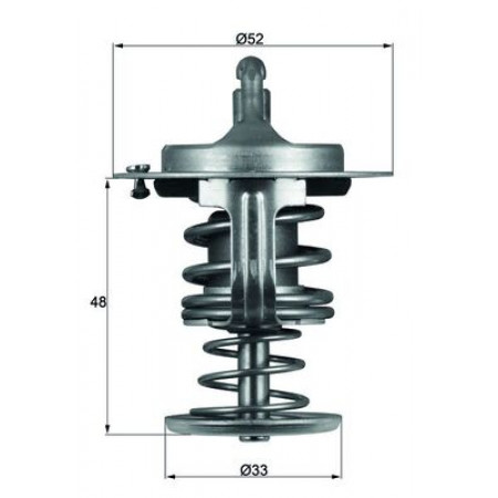Thermostat, Kühlmittel Kühlsystemthermostat 80C CITROEN C4 GRAND PICASSO I DAIHATSU CHARADE VIII COPEN CUORE VII EXTOL MATERIA SIRION TERIOS YRV SUBARU JUSTY IV TOYOTA AVANZA 1.0-2.0D 04.99- MAHLE TX 82 80D