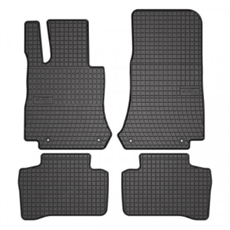 Conjunto de tapetes de borracha 4 peças conjunto básico dianteiro/traseiro cor preta MERCEDES GLC X253 06.15-06.22 SUV FROGUM MMT A040 401938