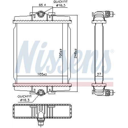 Kühler, Motorkühlung Motorkühler BMW 1 F20 1 F21 2 F22 F87 3.0 09.15- NISSENS NIS 606863