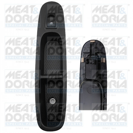 Schakelaar, raambediening Schakelaar raambediening Rechtsvoor FIAT PUNTO PUNTO EVO PUNTO EVO/HATCHBACK PUNTO/HATCHBACK 0.9-1.6D 07.08- MEAT & DORIA MD26274