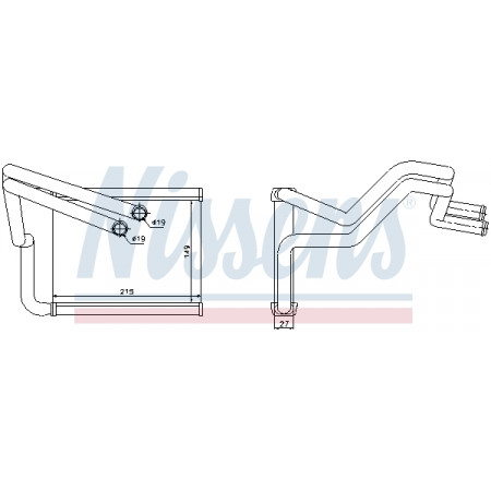 Radiatore calore HYUNDAI I30 KIA CEE'D PRO CEE'D 1.4-2.0D 12.06-07.18 NISSENS NIS 77633