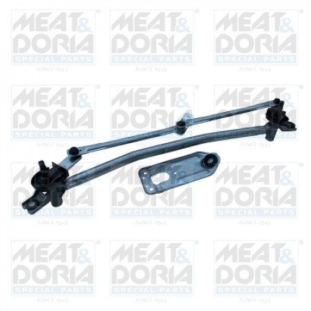 Windshield wiper links Windshield wiper mechanism Front without motor KIA SPORTAGE III 07.10- MEAT & DORIA MD227042