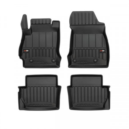 Vloermattenset TPE 4-dlg kanalen proLine 3D set kleur zwart MAZDA 2 07.07-06.15 Hatchback FROGUM FRG 3D409248