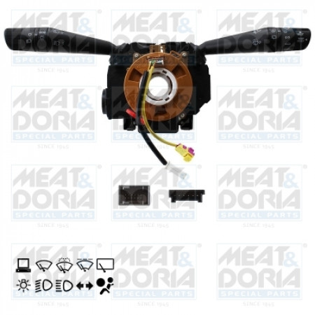Conmutador de columna de dirección Conmutador combinado debajo del volante FIAT DOBLO DOBLO CARGO 01.10- MEAT & DORIA MD231685