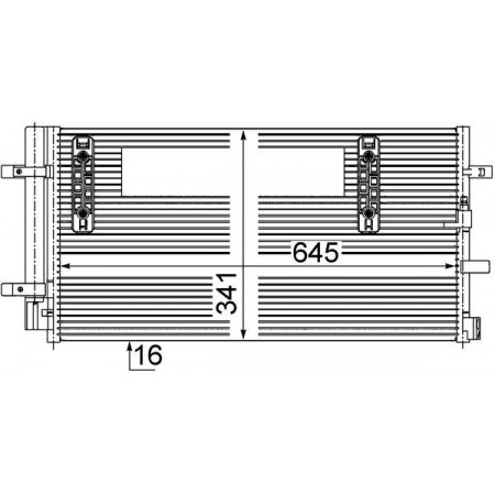 Condenseur, climatisation Condenseur de climatisation avec sécheur AUDI A4 ALLROAD B8 A4 ALLROAD B9 A4 B7 A4 B8 A4 B9 A5 Q5 1.8-4.2 01.06- MAHLE AC 457 000S